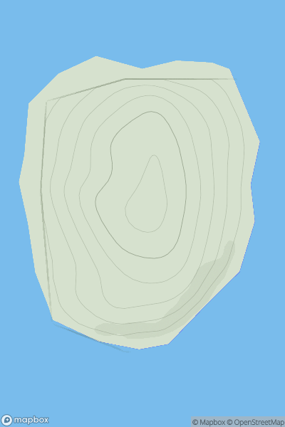 Thumbnail image for Linga [Shetland Islands] [HU353637] showing contour plot for surrounding peak